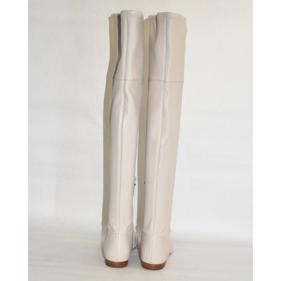 $800 Vince Nissa SLEEK LEATHER OVER THE KNEE BOOT OPALINE 7 (ME18) - Picture 7 of 9